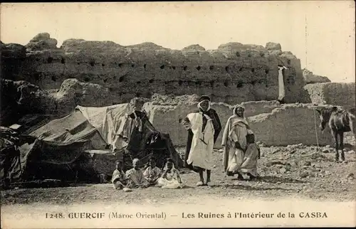 Ak Guercif Marokko, Les Ruines a l'Interieur de la Casba