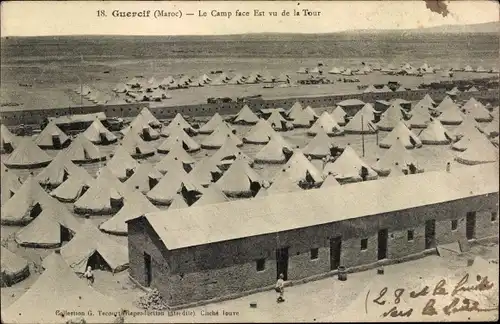 Ak Guercif Marokko, Le Camp face Est vu de la Tour