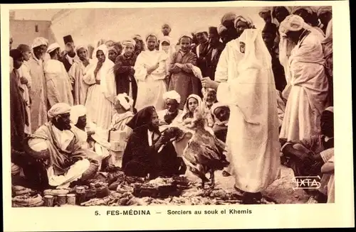 Ak Fès Fez Marokko, Fes-Medina, Sorciers au souk el Khemis