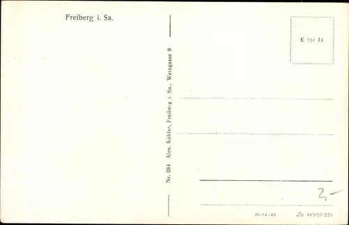 Ak Freiberg in Sachsen, Kirchgasse mit Dom