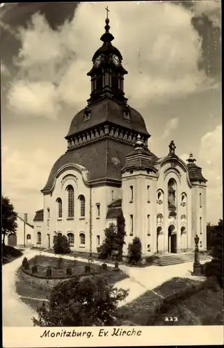 Ak Moritzburg Sachsen, Evangelische Kirche