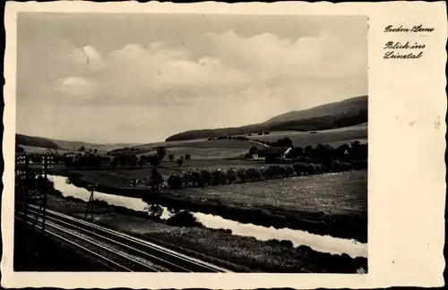 Ak Freden an der Leine Niedersachsen, Blick ins Leinetal