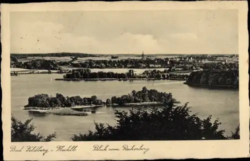 Ak Feldberg in Mecklenburg, Blick vom Reiherberg