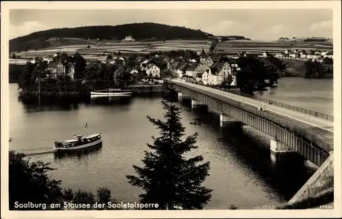 Ak Saalburg in Thüringen, am Stausee der Bleilochtalsperre, Haus Fürstenhöhe