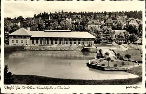 Ak Oberhof im Thüringer Wald, Wandelhalle und Oberland