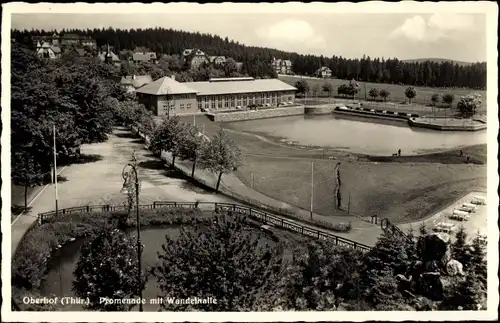 Ak Oberhof im Thüringer Wald, Promenade mit Wandelhalle