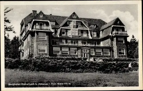 Ak Ilmenau in Thüringen, Berghotel Gabelbach am Kickelhahn