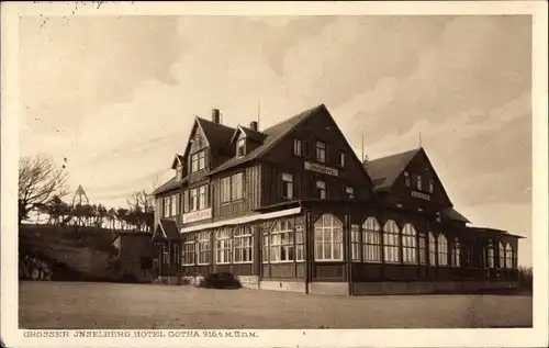 Ak Brotterode in Thüringen, Großer Inselsberg, Hotel Gotha