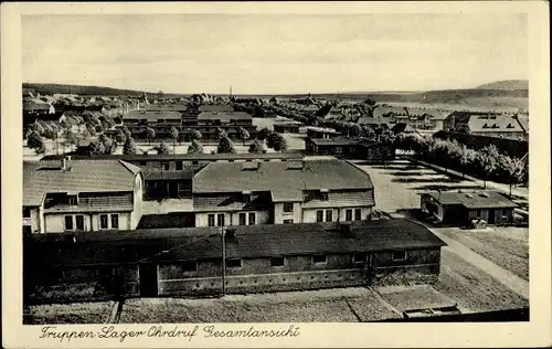 Ak Ohrdruf in Thüringen, Truppen-Lager, Gesamtansicht