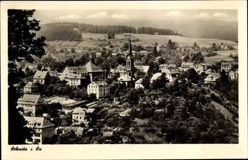 Ak Sebnitz in Sachsen, Blick auf den Ort, Kirche