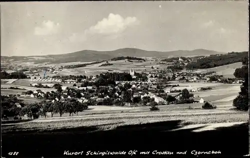 Foto Ak Schirgiswalde, Panorama, Crostau, Czorneboh