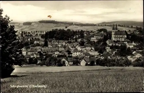 Ak Schirgiswalde in der Lausitz, Panorama