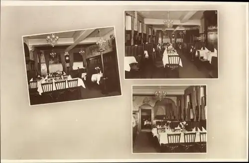 Ak Nürnberg in Mittelfranken, Hotel Weißer Hahn, Speisesaal