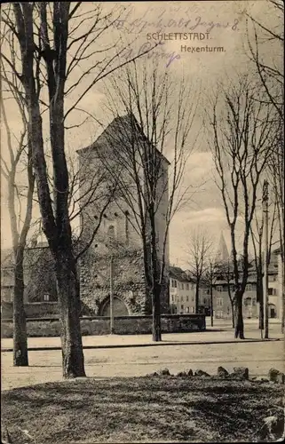 Ak Sélestat Schlestadt Schlettstadt Elsass Bas Rhin, Hexenturm