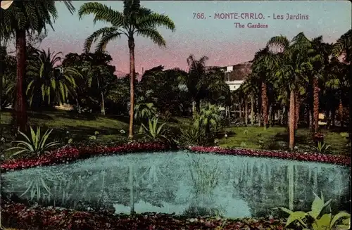 Ak Monte Carlo Monaco, Les Jardins