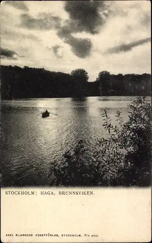 Ak Stockholm Schweden, Haga, Brunnsviken