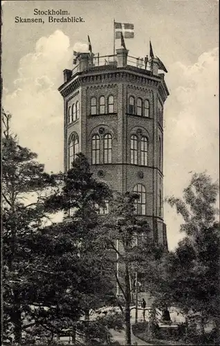 Ak Skansen Stockholm Schweden, Bredablick