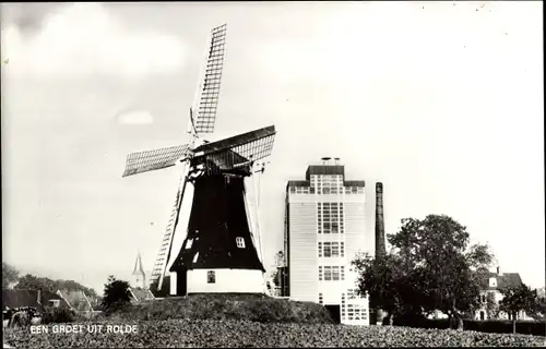 Ak Rolde Drenthe Niederlande, Molen, Windmühle