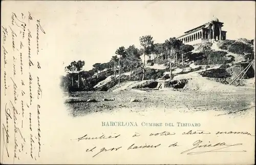 Ak Barcelona Katalonien Spanien, Cumbre del Tibidabo