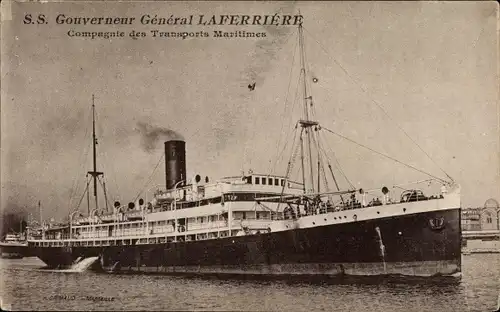 Ak Paquebot SS Gouverneur General Laferriére, CGT