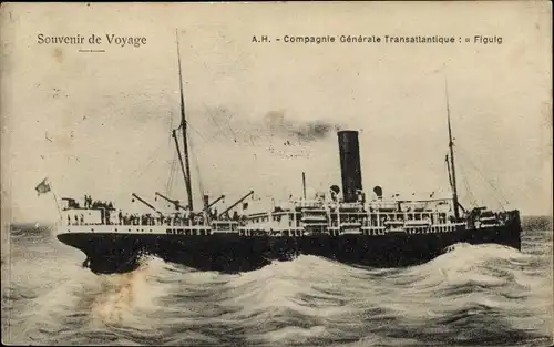 Ak Paquebot Figuig, CGT