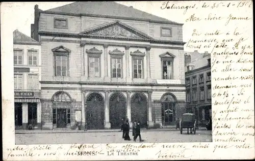 Ak Mons Wallonien Hennegau, Le Théâtre