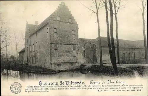 Ak Vilvoorde Flandern Flämisch Brabant, Ferme de Charleroy