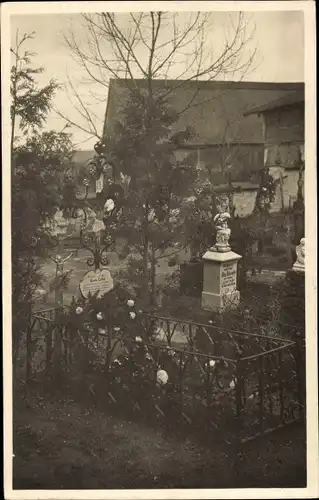 Foto Ak Freindorf Ansfelden in Oberösterreich, Friedhof