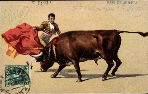 Ak Pase de Muleta, Stierkampf, Torero