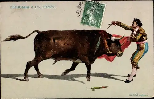Ak Estocada a un Tiempo, Stierkampf, Torero