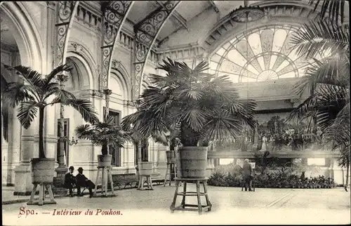 Ak Spa Wallonien Lüttich, Le Pouhon, Interieur