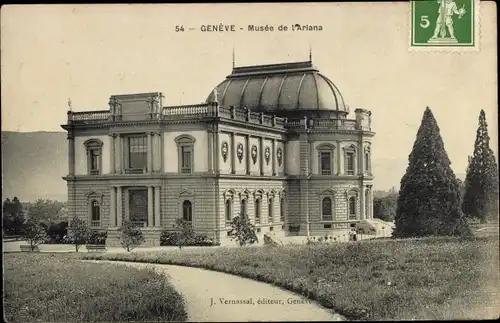 Ak Genève Genf Schweiz, Musee de l'Ariana