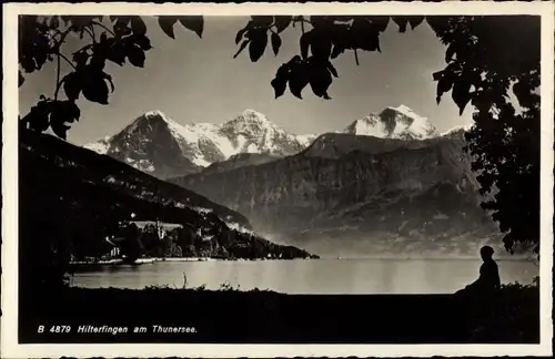 Ak Hilterfingen Thun Kanton Bern Schweiz, Am Thunersee