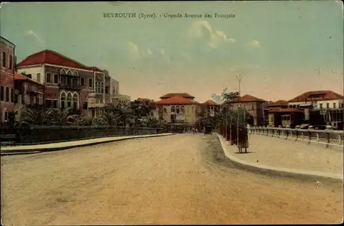Ak Beirut Beyrouth Libanon, Grande Avenue des Francais