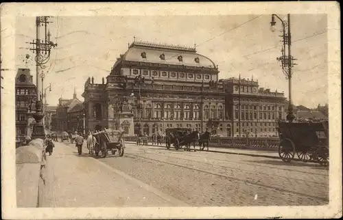 Ak Praha Prag Tschechien, Nationaltheater