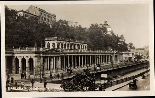 Ak Karlovy Vary Karlsbad Stadt, Mühlbrunn Kolonade