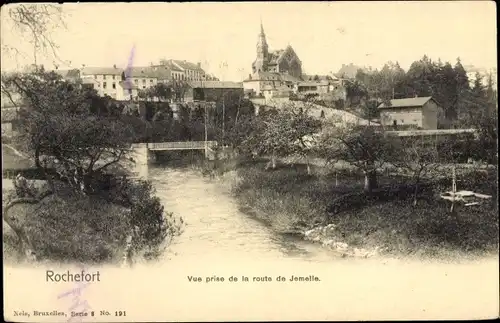 Ak Rochefort Wallonien Namur, Vue prise de la route de Jemelle