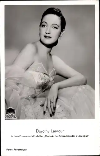 Ak Schauspielerin Dorothy Lamour, Portrait, Paramount Pictures