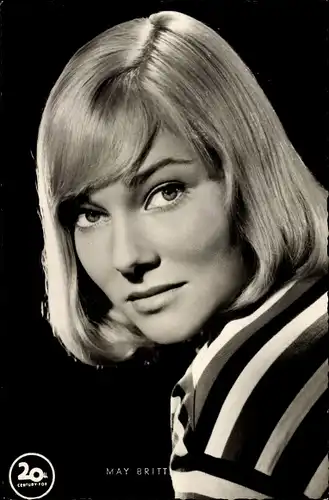 Ak Schauspielerin May Britt, Portrait