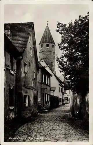 Ak Gunzenhausen im Fränkischen Seenland, Alte Seelengasse