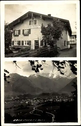 Ak Oberstdorf im Oberallgäu, Gesamtansicht, Touristenhaus