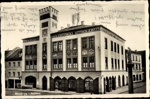 Ak Moosburg an der Isar, Rathaus