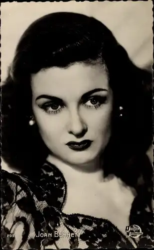 Ak Schauspielerin Joan Bennett, Portrait