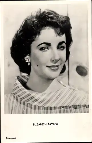 Ak Schauspielerin Elizabeth Taylor, Portrait