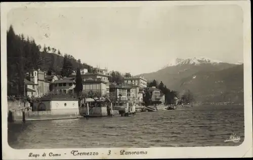 Ak Tremezzo Lago di Como Lombardia, Panorama