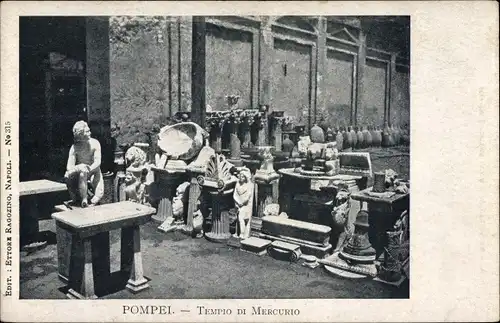 Ak Pompeji Pompei Campania, Tempio di Mercurio