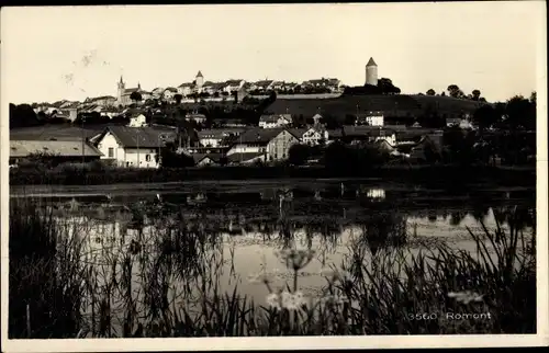 Ak Romont Glane Kanton Freiburg, Blick auf den Ort