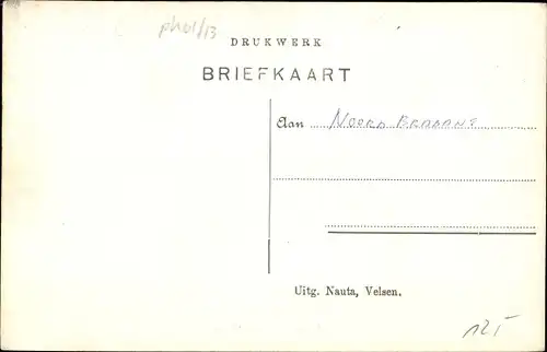 Ak Klundert Nordbrabant, Straßenpartie, Passanten