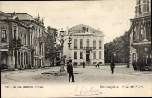 Ak Eindhoven Nordbrabant Niederlande, Stationsplein