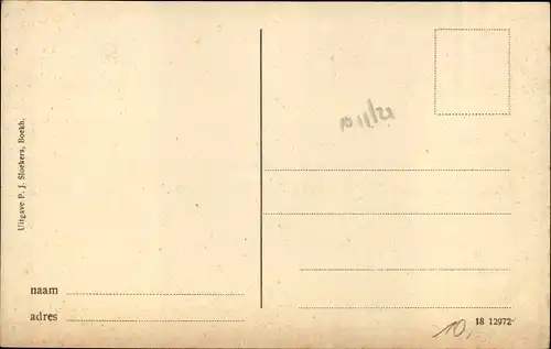 Ak Fijnaart Moerdijk Nordbrabant Niederlande, Voorstraat met N. H. Kerk